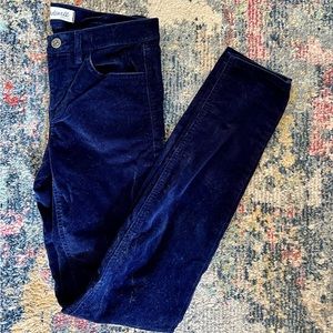 Vintage navy VELVET Madewell Jeans